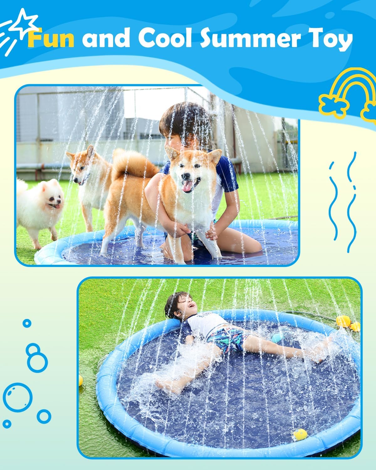The Cool Pup Anti-Slip Dog Splash Pool